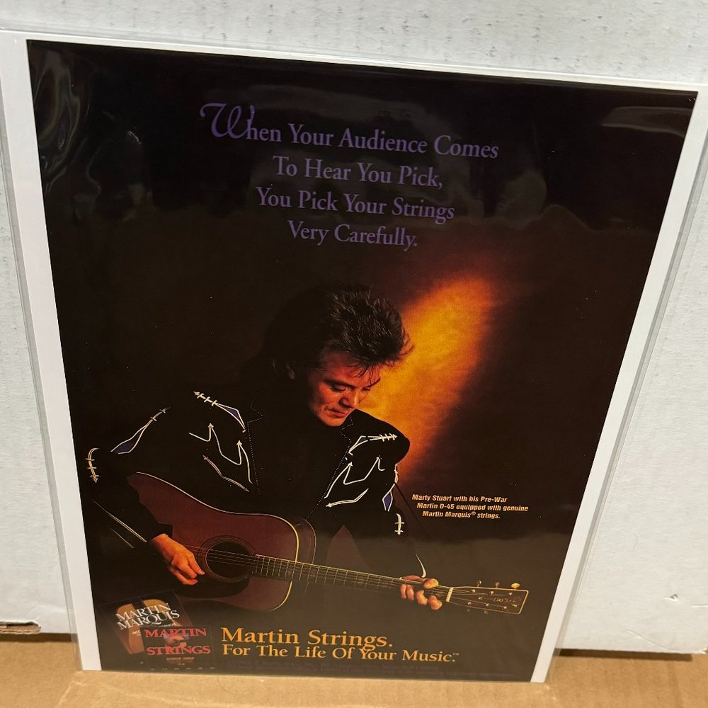 Marty Stuart - Martin Strings - 1996 Print Advertisement